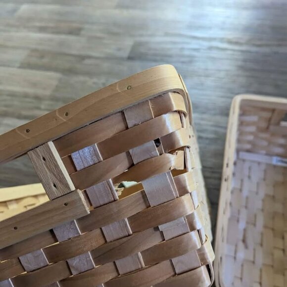 New Ikea Gunntrop Wicker Rattan Baskets Set of 2 - Picture 2 of 3